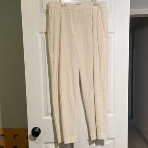 J.Crew winter white corduroy pants.